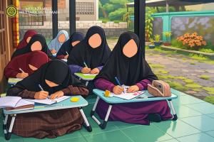 Langkah Mantap Menuju Ilmu Syari Santriwati Tahun Pertama Tuntaskan Durusulughah Juz 2